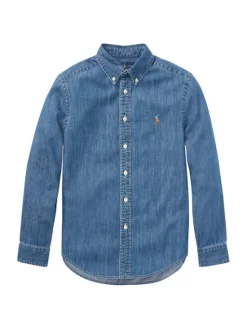 Polo Ralph Lauren Koszula jeansowa 323713843001 Niebieski Regular Fit