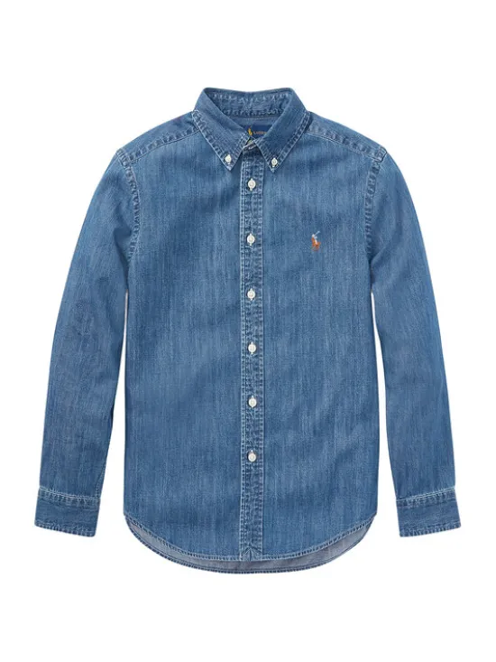 Polo Ralph Lauren Koszula jeansowa 323713843001 Niebieski Regular Fit