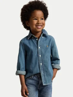 Polo Ralph Lauren Koszula jeansowa 322713843001 Niebieski Regular Fit