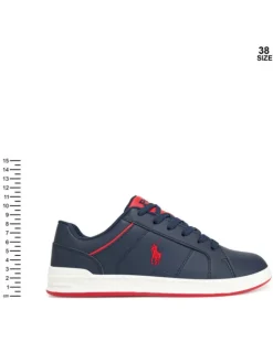 Polo Ralph Lauren Sneakersy Heritage Court IV RL03423411 Granatowy