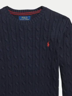 Polo Ralph Lauren Sweter 323702674060 Granatowy Regular Fit