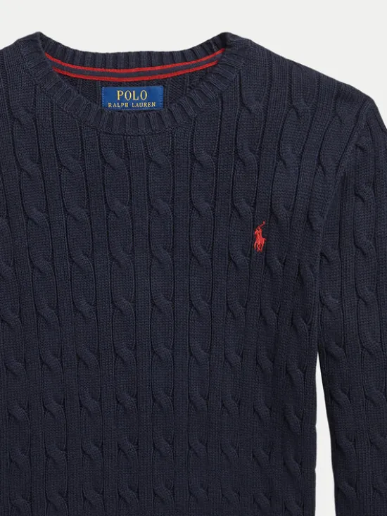 Polo Ralph Lauren Sweter 323702674060 Granatowy Regular Fit