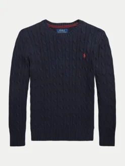 Polo Ralph Lauren Sweter 323702674060 Granatowy Regular Fit