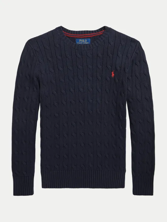 Polo Ralph Lauren Sweter 323702674060 Granatowy Regular Fit