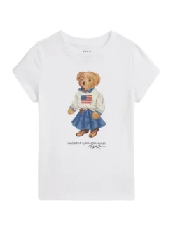 Polo Ralph Lauren T-Shirt 312A98403001 Biały Regular Fit
