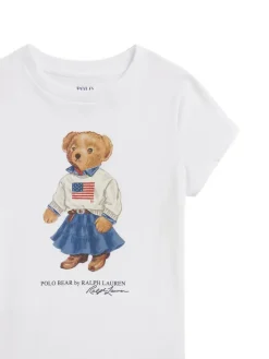 Polo Ralph Lauren T-Shirt 312A98403001 Biały Regular Fit
