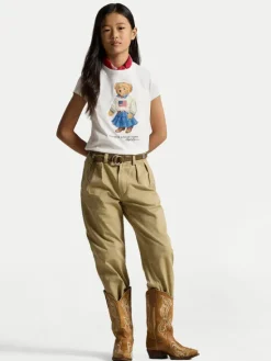 Polo Ralph Lauren T-Shirt 313A98403001 Biały Regular Fit