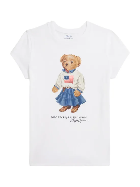 Polo Ralph Lauren T-Shirt 313A98403001 Biały Regular Fit