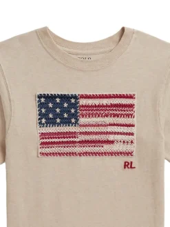 Polo Ralph Lauren T-Shirt 313B20043001 Beżowy Regular Fit