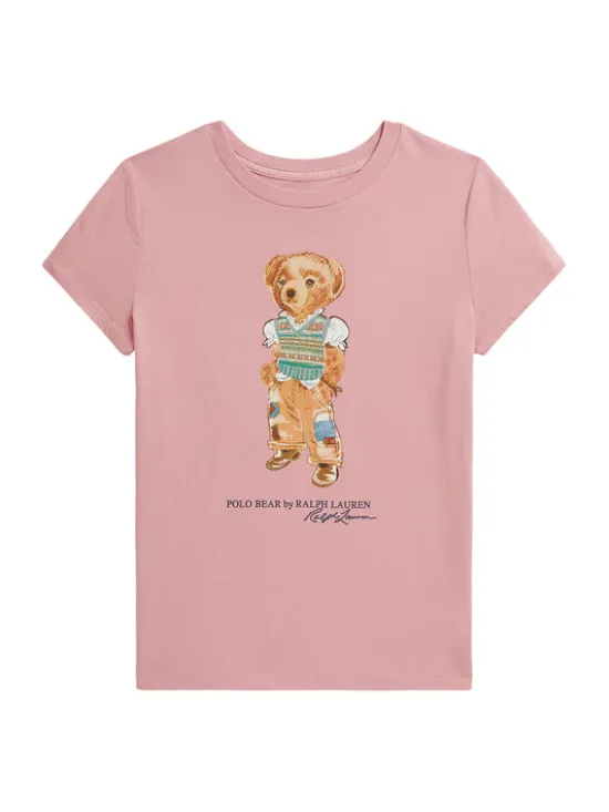 Polo Ralph Lauren T-Shirt 313B20033001 Różowy jasny Regular Fit