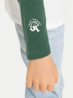 Quiksilver Bluzka Ev Spot On Raglan EQKZT03574 Biały Regular Fit