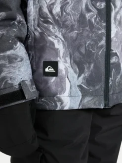 Quiksilver Kurtka snowboardowa Mission Printed EQBTJ03223 Szary Regular Fit