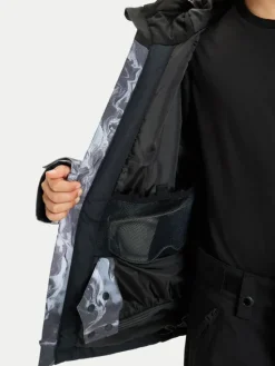 Quiksilver Kurtka snowboardowa Mission Printed EQBTJ03223 Szary Regular Fit