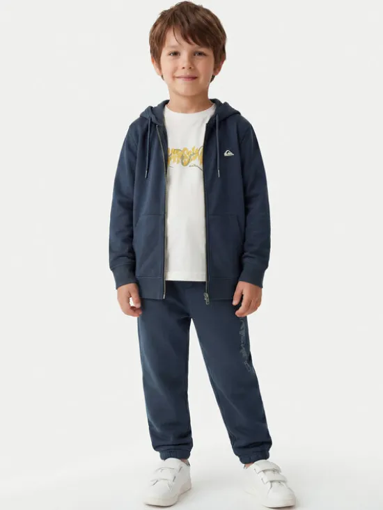 Quiksilver Spodnie dresowe Graphics EQKFB03123 Granatowy Regular Fit