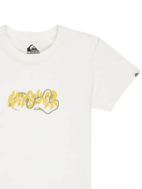 Quiksilver T-Shirt Ev Bloomsday EQKZT03570 Biały Regular Fit