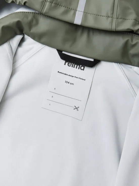 Reima Kurtka przeciwdeszczowa Lampi 5100023A Zielony Regular Fit