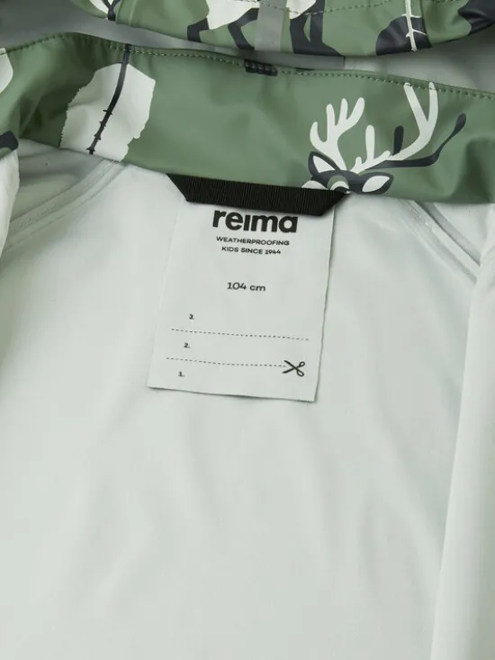 Reima Kurtka przeciwdeszczowa Vesi 5100025A Zielony Regular Fit