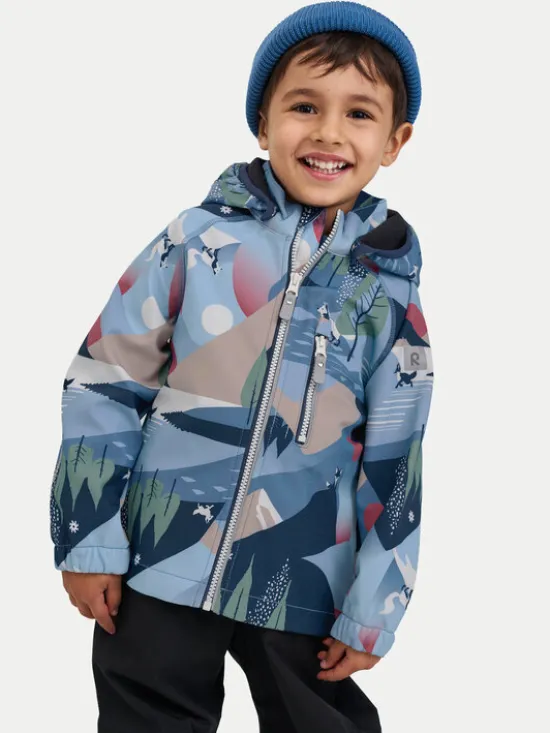 Reima Kurtka softshell Vantti 5100009D Granatowy Regular Fit