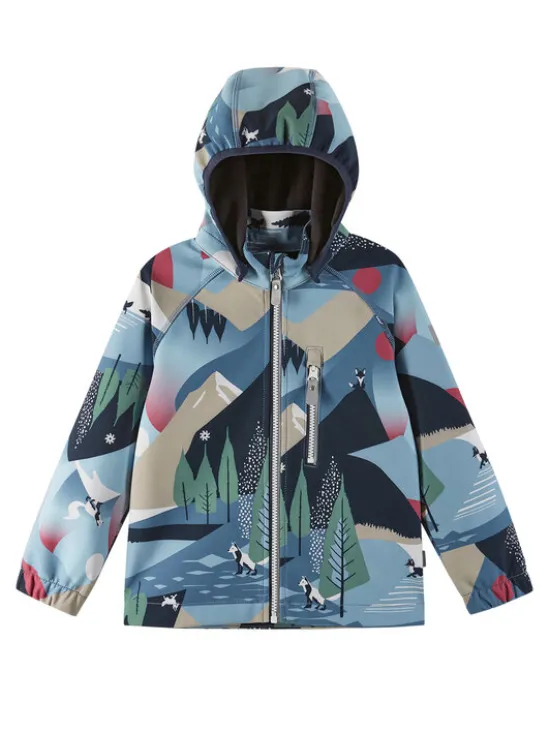Reima Kurtka softshell Vantti 5100009D Granatowy Regular Fit