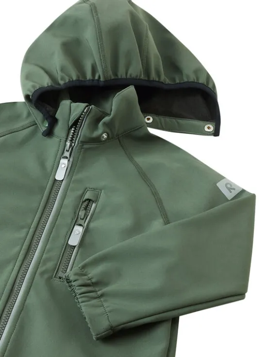 Reima Kurtka softshell Vantti 5100009C Zielony Regular Fit