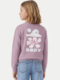 Roxy Bluza Surf Feeling Brushed ERGFT04026 Fioletowy Relaxed Fit