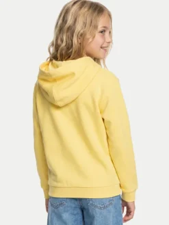 Roxy Bluza Surf Feeling Brushed ERGFT04028 Żółty Relaxed Fit
