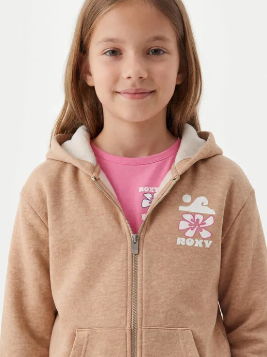 Roxy Bluza Surf Feeling ERGFT04020 Beżowy Relaxed Fit