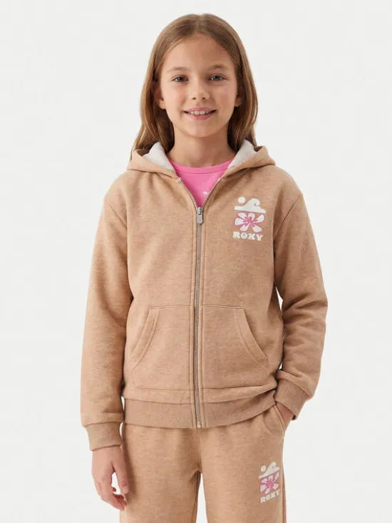 Roxy Bluza Surf Feeling ERGFT04020 Beżowy Relaxed Fit