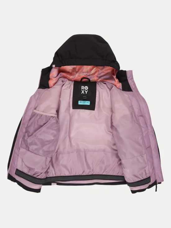 Roxy Kurtka narciarska Snowyhill ERGTJ03205 Czarny Regular Fit