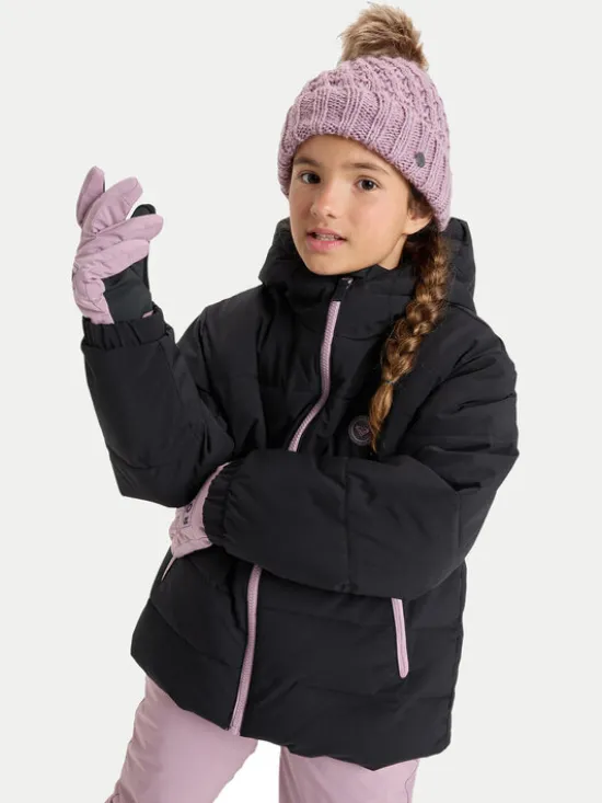 Roxy Kurtka narciarska Snowyhill ERGTJ03205 Czarny Regular Fit
