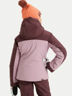 Roxy Kurtka snowboardowa Free Jet Block ERGTJ03197 Różowy Slim Fit