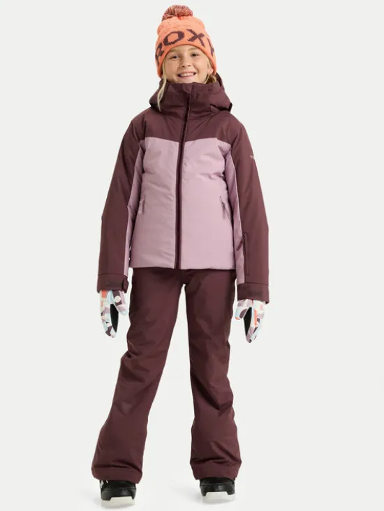 Roxy Kurtka snowboardowa Free Jet Block ERGTJ03197 Różowy Slim Fit