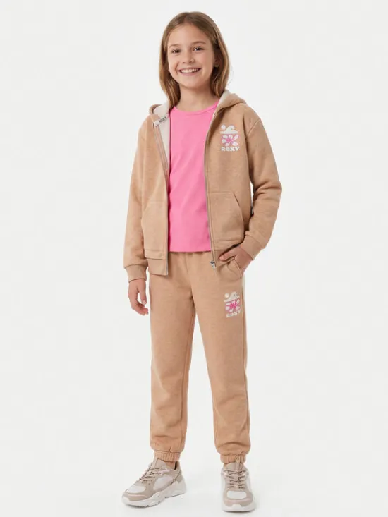 Roxy Spodnie dresowe Surf Feeling ERGFB03337 Beżowy Regular Fit