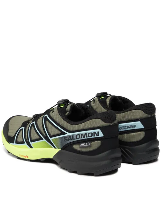 Salomon Buty do biegania Speedcross Climasalomon™ Waterproof L47278900 Zielony