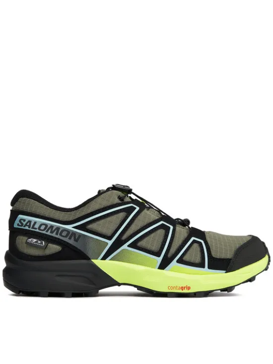 Salomon Buty do biegania Speedcross Climasalomon™ Waterproof L47278900 Zielony