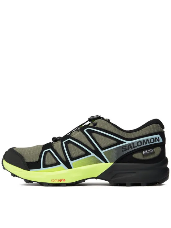 Salomon Buty do biegania Speedcross Climasalomon™ Waterproof L47278900 Zielony