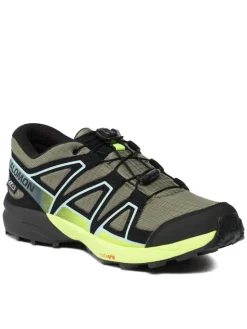 Salomon Buty do biegania Speedcross Climasalomon™ Waterproof L47278900 Zielony