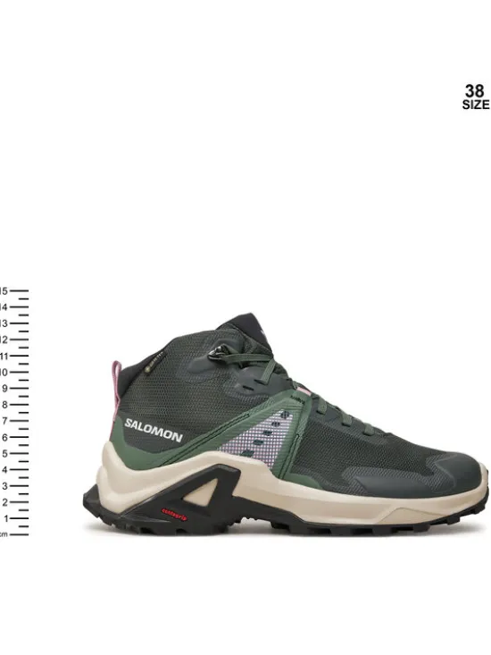 Salomon Trekkingi X Raise Mid Gore-Tex L47458100 Zielony