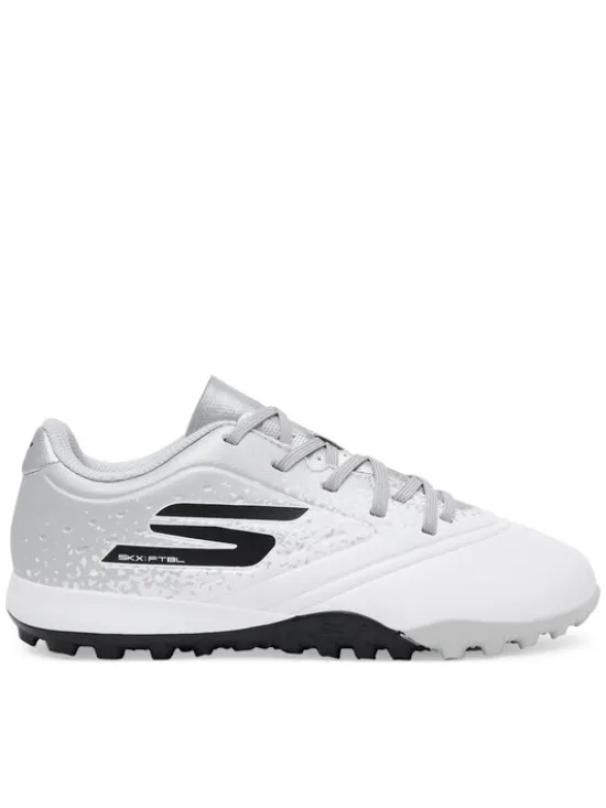 Skechers Buty do piłki nożnej Razor 1.5 Jr Youth Tf 252061L/WSL Biały