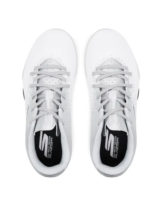 Skechers Buty do piłki nożnej Razor 1.5 Jr Youth Tf 252061L/WSL Biały