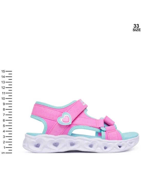 Skechers Sandały Heart Lights Sandals 303114L/PKTQ Różowy