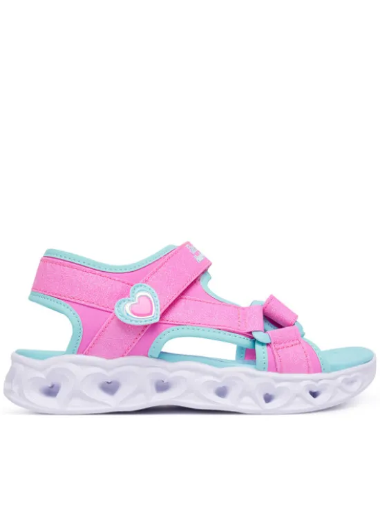 Skechers Sandały Heart Lights Sandals 303114L/PKTQ Różowy