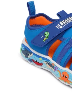 Skechers Sandały Infants' Play Scene Splash 407041N/LTBL Niebieski
