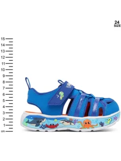Skechers Sandały Infants' Play Scene Splash 407041N/LTBL Niebieski
