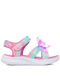 Skechers Sandały Jumpsters Sandal - Butterfly Brites 303109L/PKMT Różowy