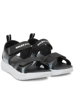 Skechers Sandały Microspec-Splash- 407034L/BKSL Czarny