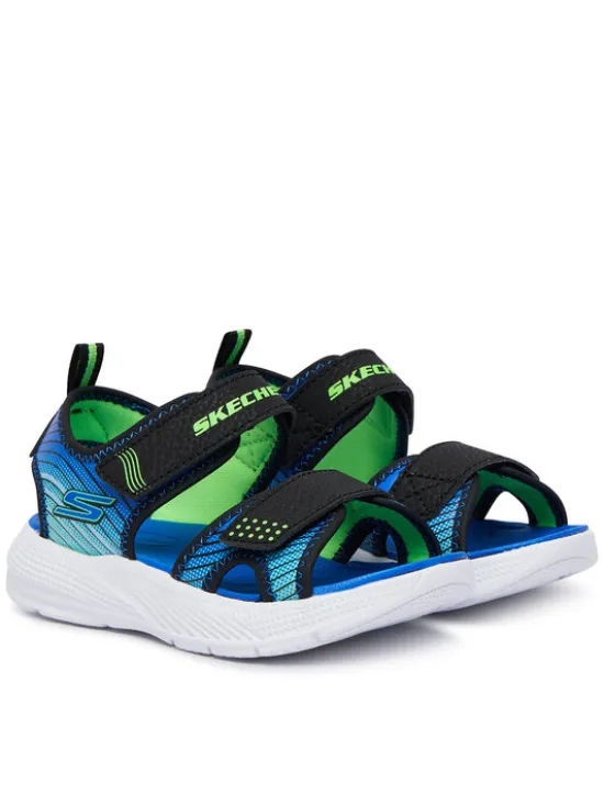 Skechers Sandały Microspec-Splash 407034N/BKLM Niebieski