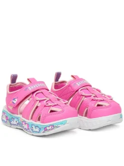 Skechers Sandały Play Scene Splash - Cute Crew 303162N/PKLP Różowy