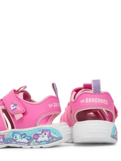 Skechers Sandały Play Scene Splash - Cute Crew 303162N/PKLP Różowy