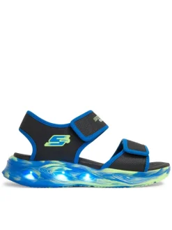Skechers Sandały Skechers S-Lights: Sola Glow Sandal - Fusion Brights Czarny